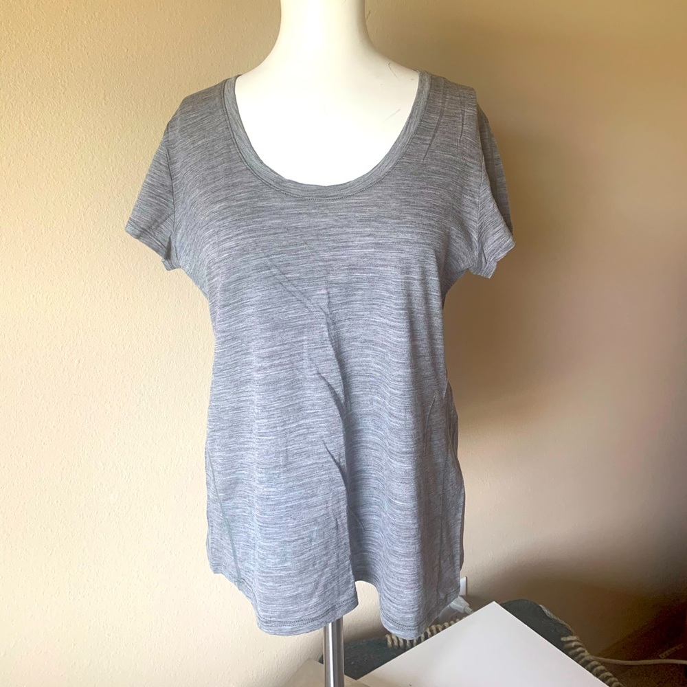 Ibex womens merino wool OD heather tee